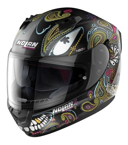 Casco Nolan N60-6 Ritual 67 Negro/multicolor Color Negro Tamaño del casco M