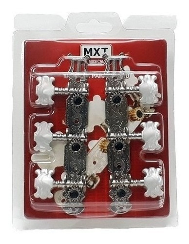Tarraxa Mxt Tarracha De Violão Nylon Pino Grosso Cromado