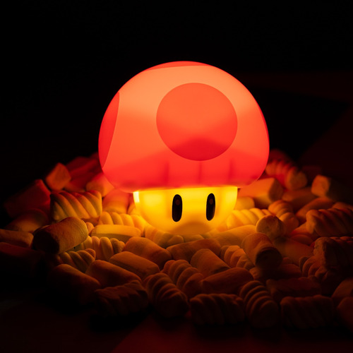 Lámpara Honguito Mario Bros Rojo