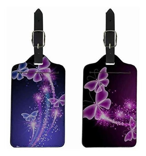 Etiqueta O Manija - Afpanqz Butterflies Print Luggage Tags F