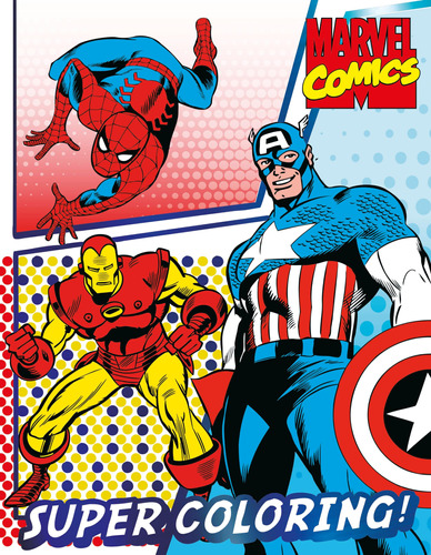 Libro Para Colorear Deluxe Marvel Comics 80 Páginas 91sdd