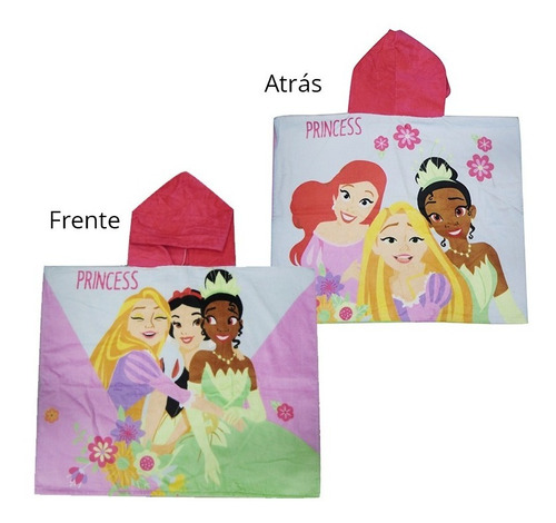 Bata Poncho De Baño Infantil Princesas Disney