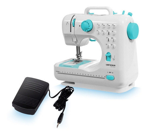 Máquina De Costura Multi Points Psm101 Lenoxx Bivolt Cor Branco 110V/220V
