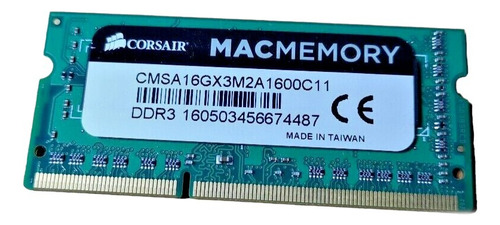 Memoria Kit 2x8gb Ddr3 Pc3-12800 1600 Macmemory