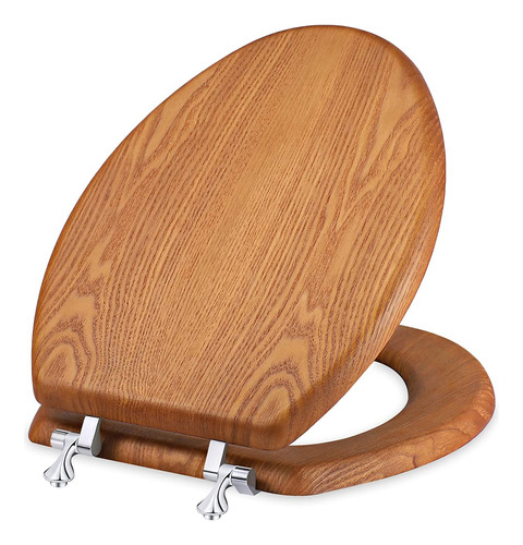 Asiento De Inodoro De Madera Alargada, Asientos De Inodoro D