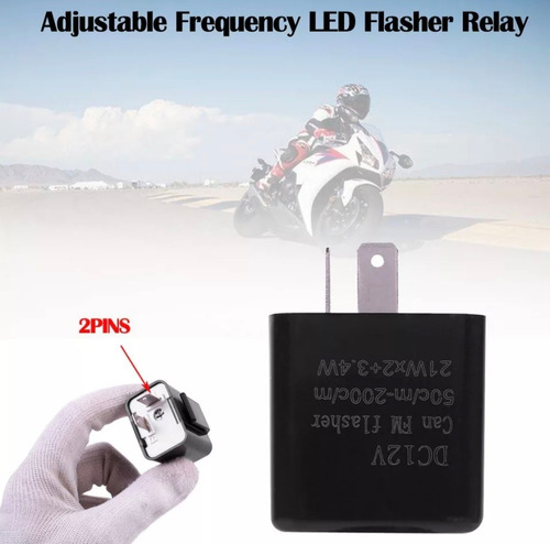 Flasher Relay 2 Pin Led Para Intermitentes De Moto