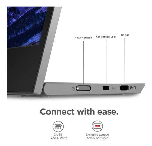 Monitor Portatil Lenovo L15 15.6 Full Hd 60hz Usb C