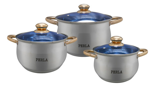 Batería De Cocina Perla Daniela Juego De 6 Piezas