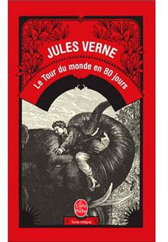 Le tour du monde en 80 jours, de Verne, Jules. Editorial Livre de Poche, tapa blanda en francés, 1976