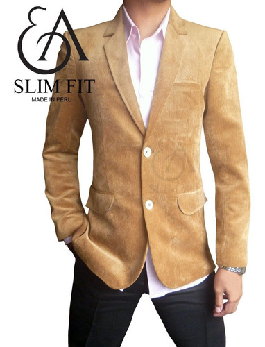 Ea Slim Fit - Blazer Babycord Saco Sport Elegante