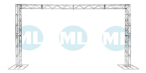 Imagem 2 de 6 de Treliças Kit Trave Box Truss Q20 Aço 3x5m - Frete Grátis