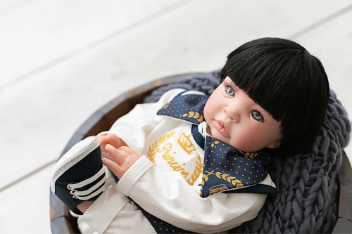 Imagem 6 de 9 de Bebe Tipo Verdade Real Realista Reborn Menino Boneco 53cm