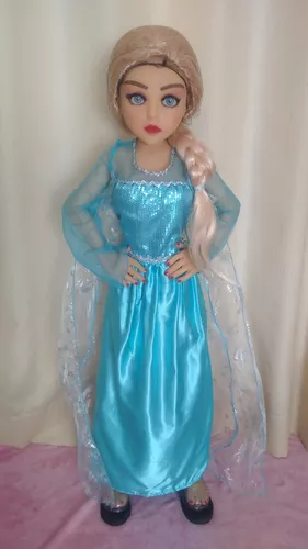 Boneca Princesa Anna Frozen 83CM Grande Menina Infantil