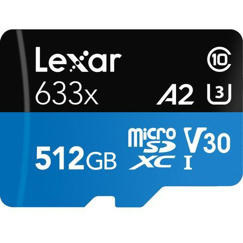 Cartão De Memória Lexar Micro Sd Xc 512gb Uhs-i 100mb/s 633x