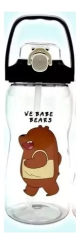 Botella De Agua Osos Escandalosos 1800 Ml Kawaii Transparente