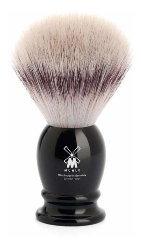 Bha De Afeitar Mhle Classic Medium Black Silvertip Fibe...