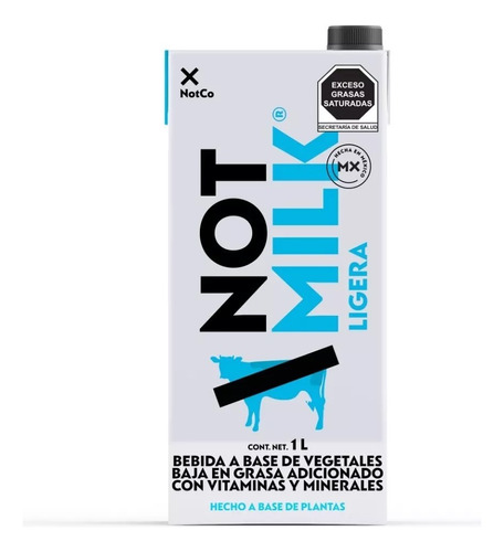 Notco, Notmilk Low Fat Pack 12 Unidades De 1 Lt