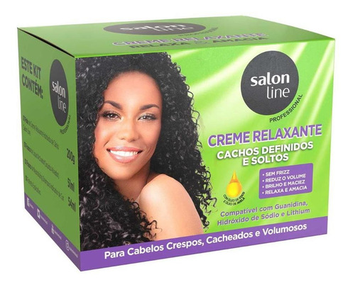 Creme Relaxante Cachos Definidos Coco E Avelã Salon Line