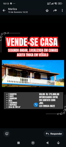 Casa 2 Quartos E 1 Suite Sala 2 Cozinha Mais Área De 100mt C