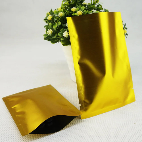 12 X 18 Cm X 100 Unidades Por Bolsa. Bolsillo Plano De Alumi
