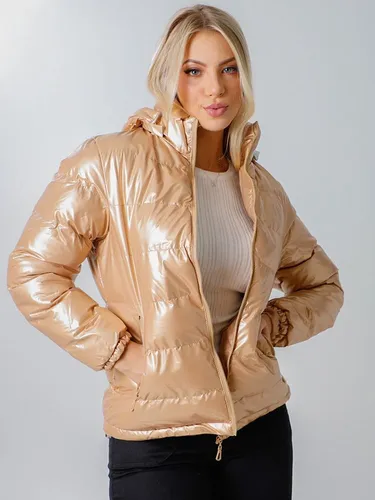 Jaqueta bomber dourada 2025