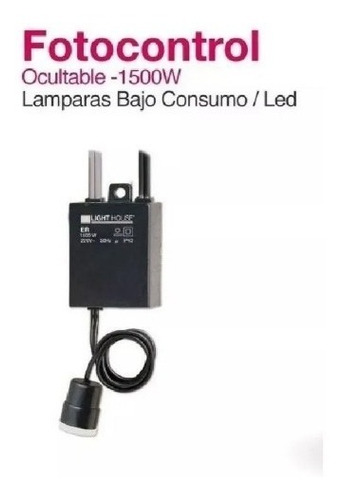 Imagen 4 de 8 de Fotocontrol Ocultable Fotocelula Light House 1500w Led