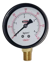 Comprar Manómetro 4kg - 60lbs 63mm Rosca 1\u002F4 Inferior Gas Aire Agua