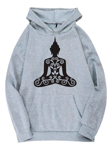 Hermoso Poleron Canguro Yoga Meditacion Buda