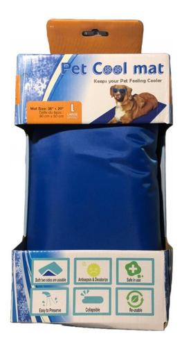 Imagen 5 de 6 de Manta Gel Frío Mascotas Talla L 90x50cm Para Perro Gatos