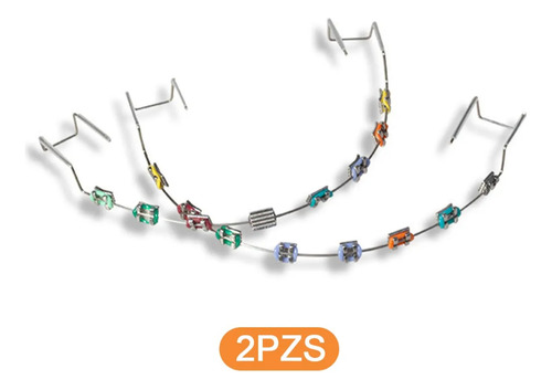 2pzs Braquekts Falsos Aparatos Dentales Falsos Protector Color