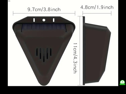 Repelente Solar Para Pajaros Ultrasonico , Jardin