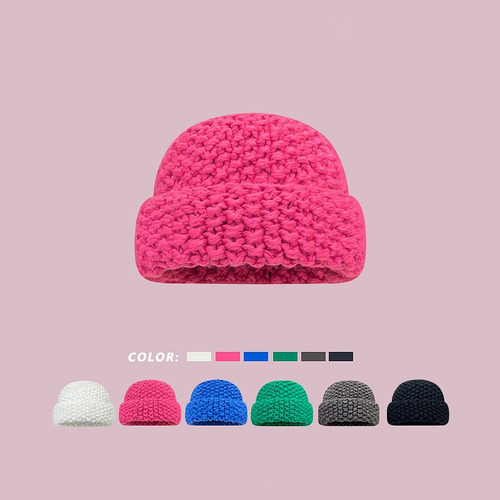 Gorro De Invierno Cálido Con Gorro De Punto Para Mujer