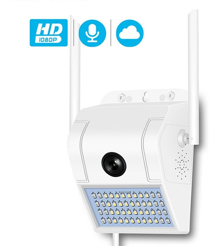 Imagen 3 de 7 de Cámara Seguridad Reflector Wifi 1080p Full Hd Exterior Audio