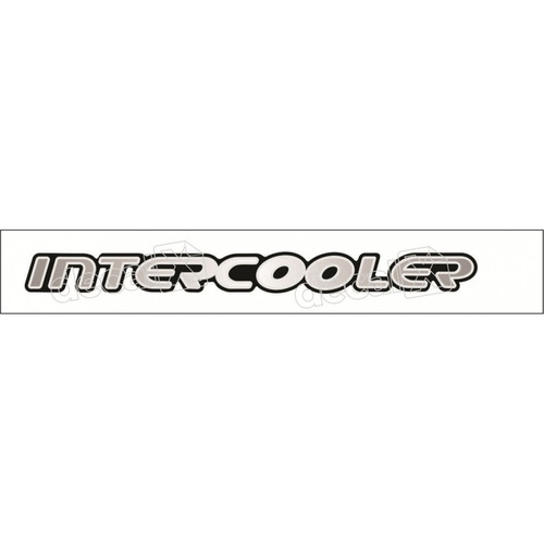 Emblema Adesivo Intercooler Blazer S10 Prata Resinado Bar027 Frete Fixo Fgc