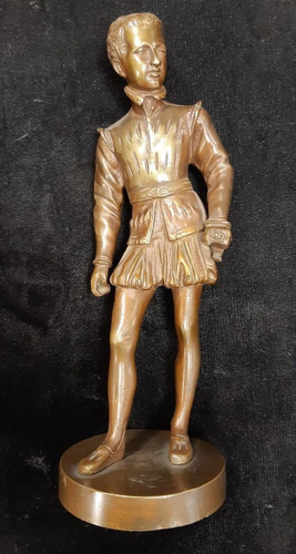 Figura De Caballero En Bronce