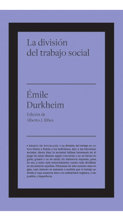 Libro La División Del Trabajo Socialde Durkheim, Émile