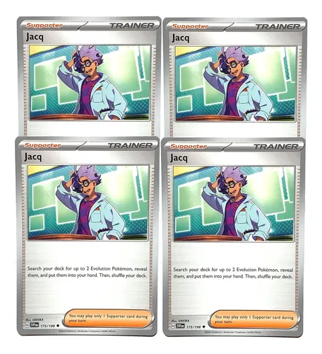 Jacq 175/198 Scarlet & Violet Base Pokemon TCG 4x Playset
