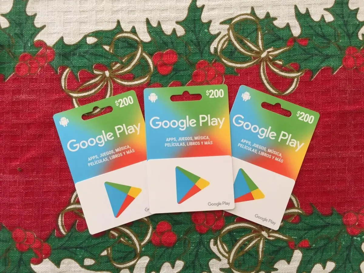 Gift Card Google Play de 200 Pesos Mexicanos (Físico)