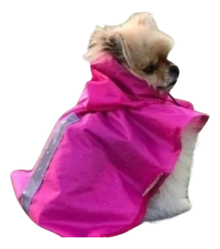 Roupa Pet Capa De Chuva Pink Cão Médio E Grande Porte