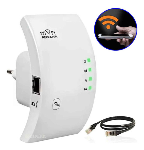 Repetidor Wifi Sinal Wireless Amplificador Extensor Potente