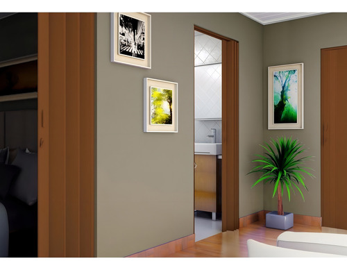 Porta Sanfonada Pvc Polifort 210cmx100cm Mogno F Cor Madeira