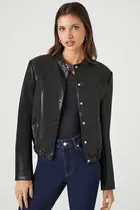 Comprar Campera Eco Corta Cuero Forever 21 Mujer Importado