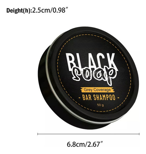 4* Jabón De Champú Que Cubre Las Canas Y Previene La Caída