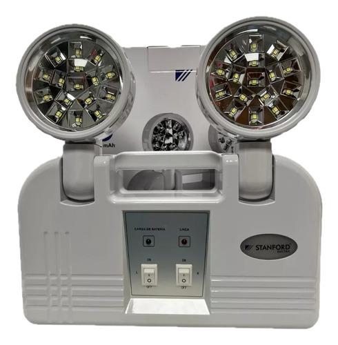 Lampara De Emergencia 2 Focos Led Stanford Certificado Sec