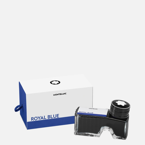 Tinta Caneta Montblanc Tinteiro Royal Blue Azul 60 Ml