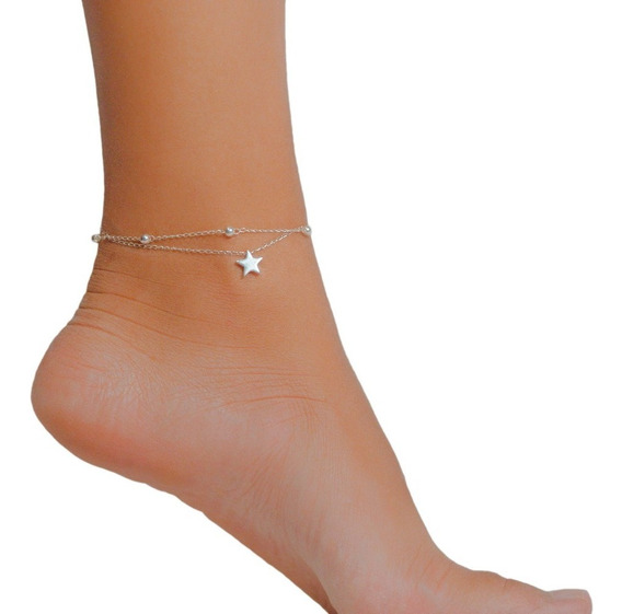 Nueva Pulsera Plata De Ley 925 T103 Mujer Estrella | gratis