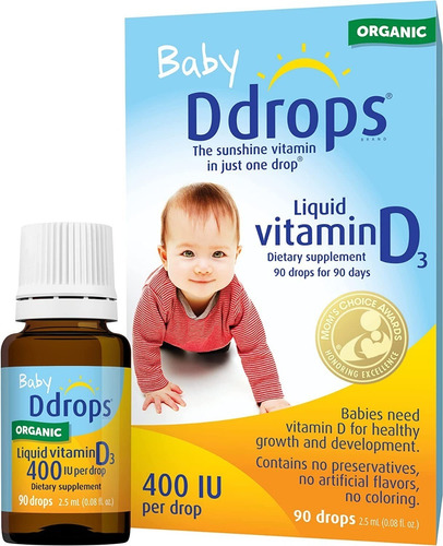 Baby D Drops Vitamina D3 Para Bebes 90 Gotas