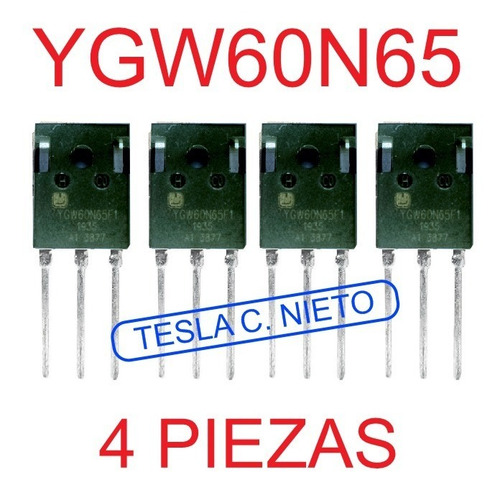 Imagen 1 de 6 de Igbt Ygw60n65 4 Piezas Maquina Inversora Gustark