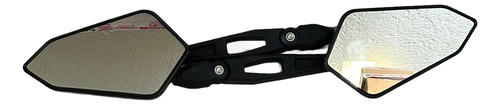 Espejo Universal Negro Ajustable 360° Con Tornillos 8/10mm