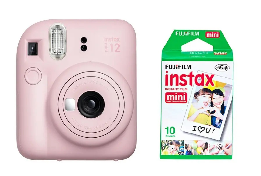 Cámara instantánea Fujifilm Instax Kit Mini 12 + 10 fotos blossom pink